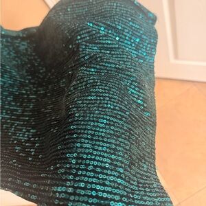 Sequin Embellished Green Pants